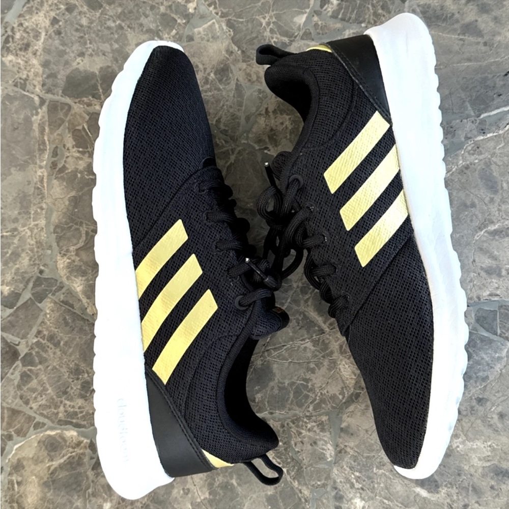 Adidas Womens QT Racer 2.0 H05800 Black Running Shoes Sneakers Size 9 - Picture 6 of 11